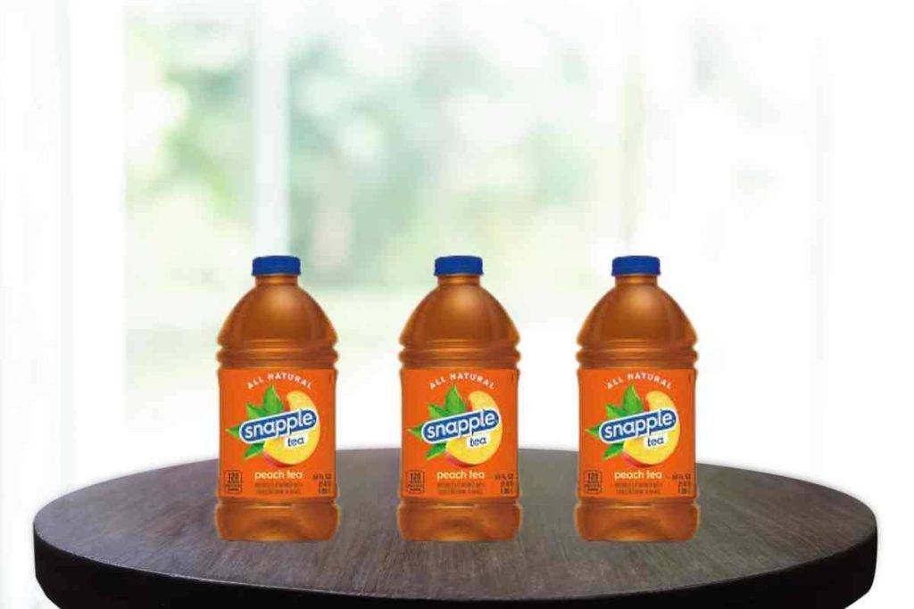 Does snapple peach tea have caffeine