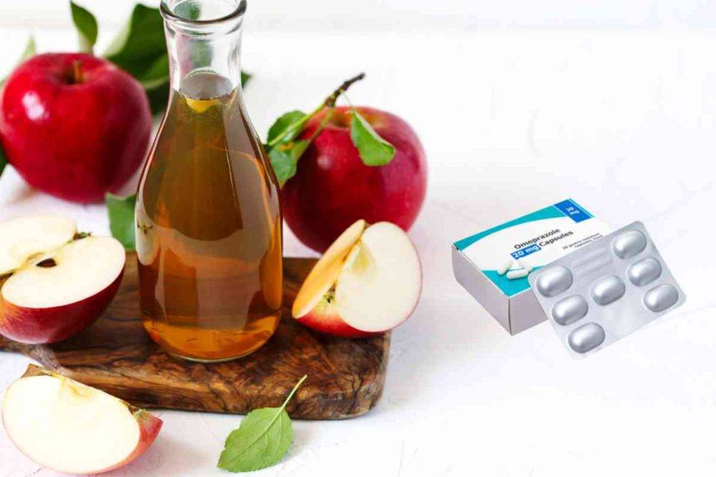 can you take omeprazole and apple cider vinegar together