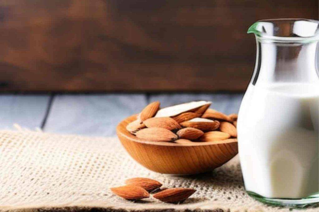 how almond milk is produced